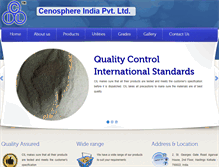 Tablet Screenshot of cenosphereindia.com